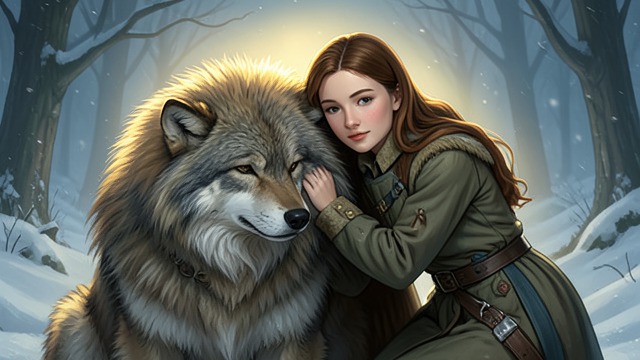 The Wolf’s Warmth from "Her First Werewolf (BBW, Werewolf, Prince Charming, Fairy Tale Romance)". The Wolf’s Warmth Comfort in Otherness Flora leans against Charles’s furry body and jokes about his resistance to Winter.