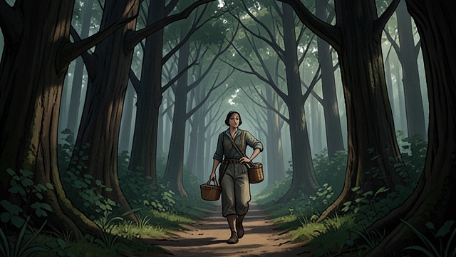 The Forest Meeting from "Her First Werewolf (BBW, Werewolf, Prince Charming, Fairy Tale Romance)". The Forest Meeting A Dangerous Detour Flora leaves the path to gather flowers, revealing both her curiosity and her willingness to test inherited warnings.