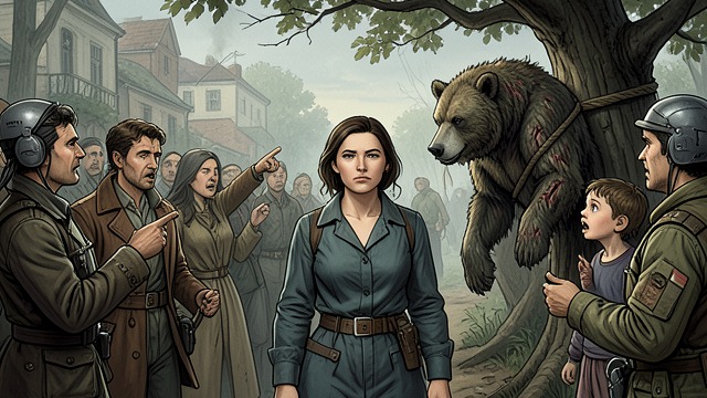 The False Bear Story from "Her First Werewolf (BBW, Werewolf, Prince Charming, Fairy Tale Romance)". The False Bear Story A Community Misreading The townspeople believe a Werewolf killed Flora’s father, although Morgan knows a bear was responsible.