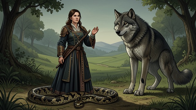 The Brave Interruption from "Her First Werewolf (BBW, Werewolf, Prince Charming, Fairy Tale Romance)". The Brave Interruption Fear Returns After the sexual encounter, Flora faces a lethal snake and realizes how vulnerable she is in the isolated glen.