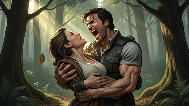 The Wolf’s Howl from "Her First Werewolf (BBW, Werewolf, Prince Charming, Fairy Tale Romance)". The Wolf’s Howl An Unmistakable Sound Charles howls while holding Flora, and the sound echoes through the trees.