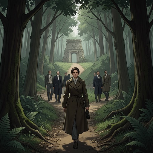 The Path and the Clearing from "Her First Werewolf (BBW, Werewolf, Prince Charming, Fairy Tale Romance)". This flow traces the conflict between prescribed safety and the transformative danger outside social boundaries.