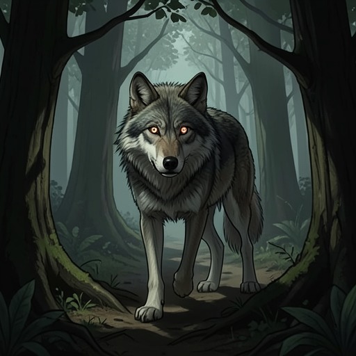 The Wolf’s Moral Ambiguity from "Her First Werewolf (BBW, Werewolf, Prince Charming, Fairy Tale Romance)". This flow traces the changing meaning of the Wolf from feared predator to dangerous lover and protector.