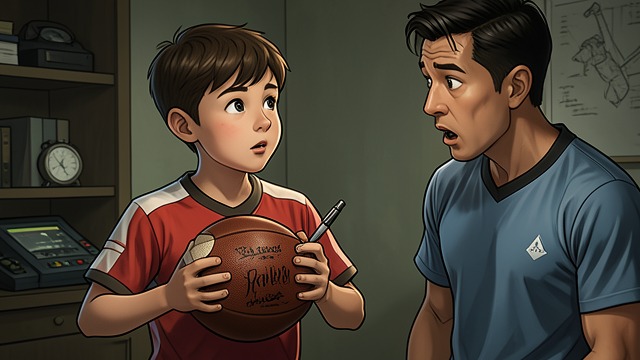 An Autograph Becomes Personal from "The Journey Collection". Meeting His Hero An ordinary request Max asks Travis to sign a football and tells him he hopes to play for the Sharks someday.