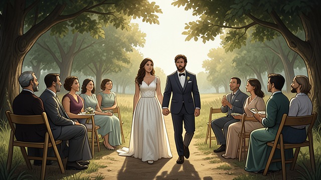 A Small Ceremony from "The Journey Collection". Marriage in Red River A family attends Russ and Nadine choose a smaller wedding in Red River, and Travis walks Nadine to his father.