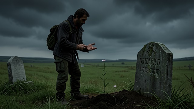 The Graveyard Confession from "The Journey Collection". Speaking to the Dead A son at the grave Overwhelmed by his career, his father, and the discovery of Max, Travis visits Loralie's grave.