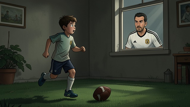 A Boy Who Knows the Name from "The Journey Collection". Admiration from Afar A public figure in the house Max watches Travis play for the Sharks and knows him as his mother's favorite athlete.