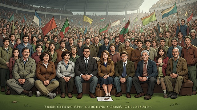 A Stadium of Neighbors from "The Journey Collection". The Town Gathers A familiar ritual Families, students, and local figures gather to support the Broncos.