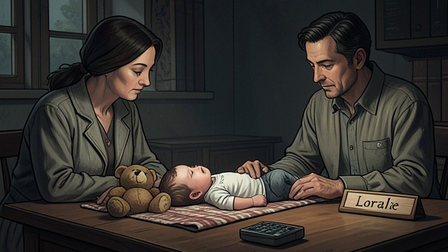 A Daughter Named Loralie from "The Journey Collection". Memory Given a Future A name chosen with care Travis names his daughter Loralie and places a teddy bear beside her.