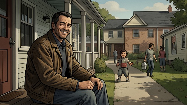 A Home Built by Staying from "The Journey Collection". Belonging Through Commitment Family and work together Travis marries Penelope, raises Max, and becomes a local coach.