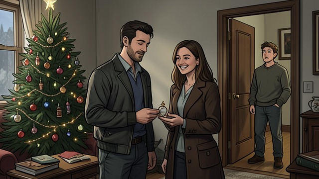 A Proposal at Christmas from "The Journey Collection". A New Commitment A family announcement Russ arrives with Nadine and reveals that he has proposed.