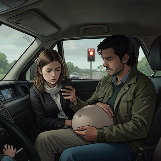 From Alarm to Relief from "The Journey Collection". This flow follows the pregnancy storyline through family announcements, a highway collision, and the birth of Travis and Penelope's daughter.