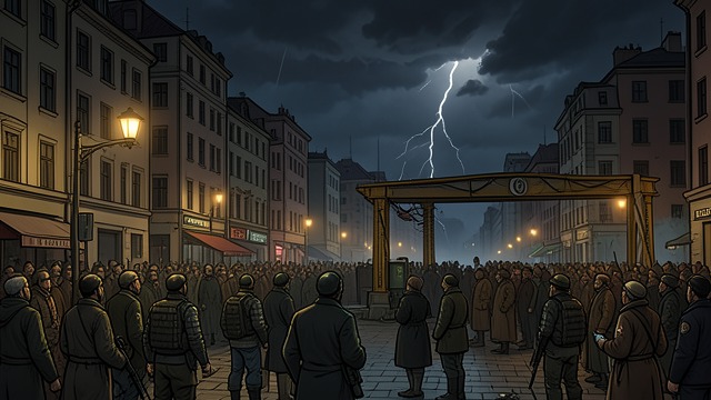 Blackout Crisis from "Batman the Dark Knight Returns 10th Anniversary Edition Hardcover". Blackout Crisis The Gotham Blackout strips Gotham City of electricity, communication, and confidence.