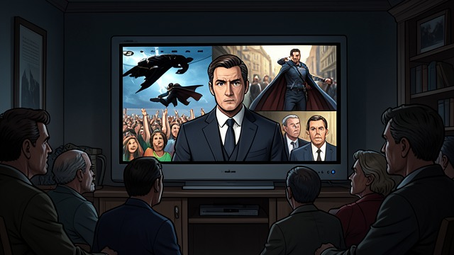 Television Spectacle from "Batman the Dark Knight Returns 10th Anniversary Edition Hardcover". Television Spectacle Media coverage turns Batman’s Return into a national argument.