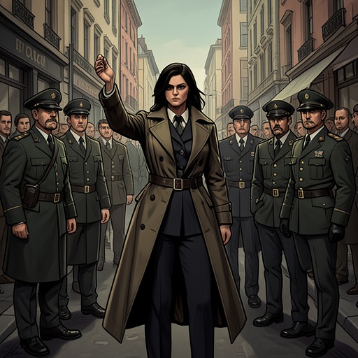 Ellen Yindel’s Authority from "Batman the Dark Knight Returns 10th Anniversary Edition Hardcover". This flow follows Ellen Yindel as she inherits Gotham City’s official response and confronts the limits of command.