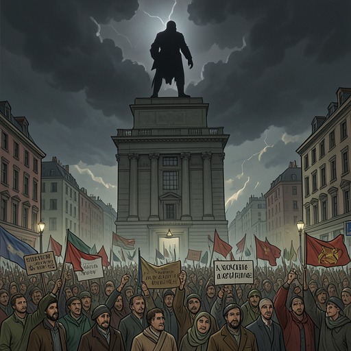 Batman as Political Myth from "Batman the Dark Knight Returns 10th Anniversary Edition Hardcover". This flow traces Batman’s transformation from individual vigilante into a contested political symbol.