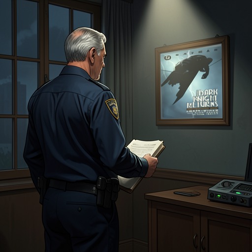 James Gordon’s Last Watch from "Batman the Dark Knight Returns 10th Anniversary Edition Hardcover". This flow traces James Gordon’s final period as police commissioner and his decision to protect Batman’s meaning.