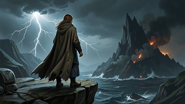 Danger Without Easy Grace from "Tales From Otherworld: Collection One". Danger Without Easy Grace A harsh image of death Arial warns that death is coming through flame, storm, and fury, not with easy grace.