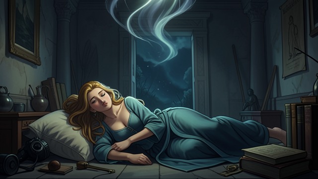 Training Changes Her Sleep from "Tales From Otherworld: Collection One". Training Changes Her Sleep Blurred boundaries The more Delilah trains at Haseofon, the less distinct dreaming and waking become during sleep.