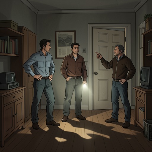 The Household Searches for Maggie from "Tales From Otherworld: Collection One". This flow charts the shift from casual supervision to urgent searching and then to a supernatural explanation for Maggie’s disappearance.