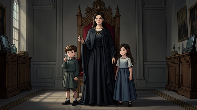 A Queen and Mother from "The Secret Vampire". The Royal Matriarch Family authority Carmilla raises Callum and Elise within the vampire royal family and supports their training.
