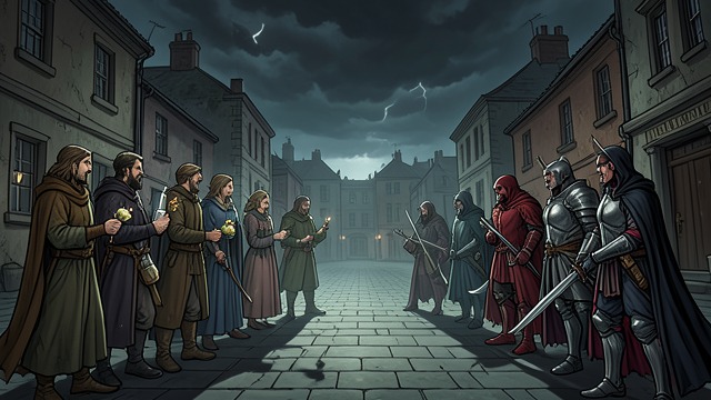 A Town at War from "The Secret Vampire". Human and Vampire Conflict A divided town Vampires rule Cape Town under a king and queen, while humans fear leaving their homes after dark.