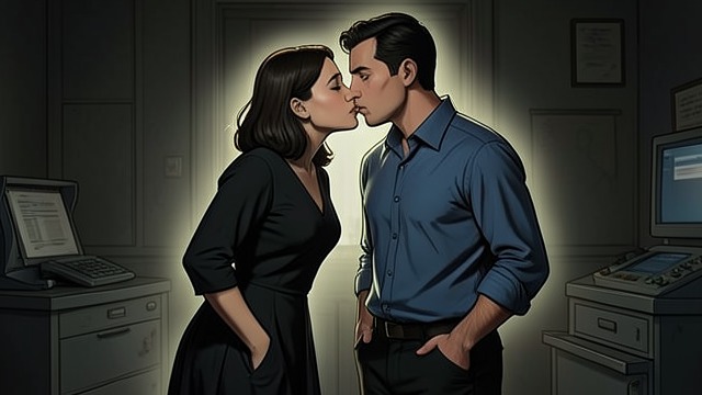 A False Romance from "The Secret Vampire". Intimacy as Manipulation A staged encounter Hannah uses a spell to prompt Damien into kissing her, then pushes him away and accuses him of taking advantage.