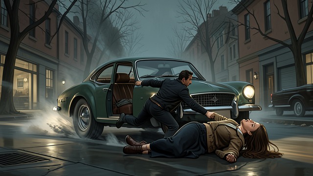 A Stranger Saves Her from "The Secret Vampire". Protection at the Road A split-second rescue Callum pulls Celeste away from an approaching car, then leaves before she can thank him.