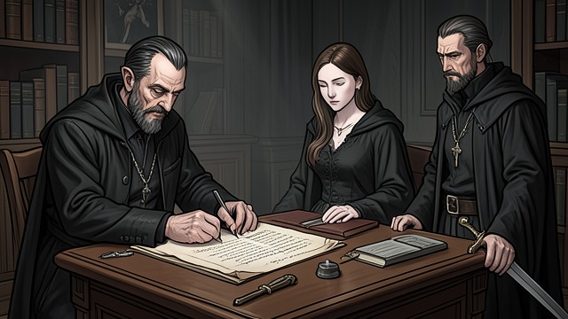 Victory and Contract from "The Secret Vampire". A Promise in Writing Callum prevails Callum draws on his concern for Celeste and Susie and defeats Vlad.