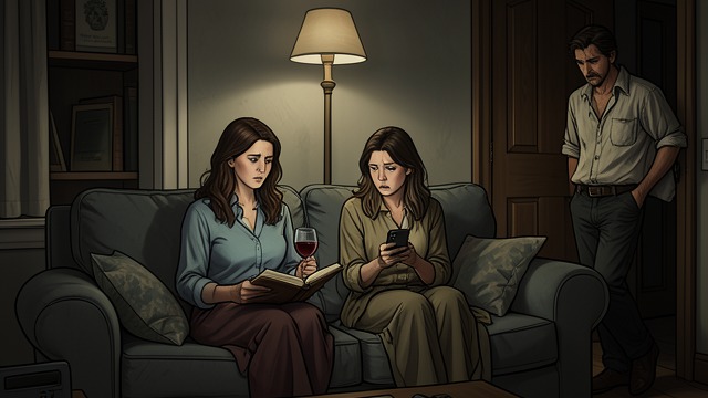 A Household in Mourning from "The Secret Vampire". Sisters After Loss Different responses Celeste and Susie mourn Brianna together, but they respond differently.