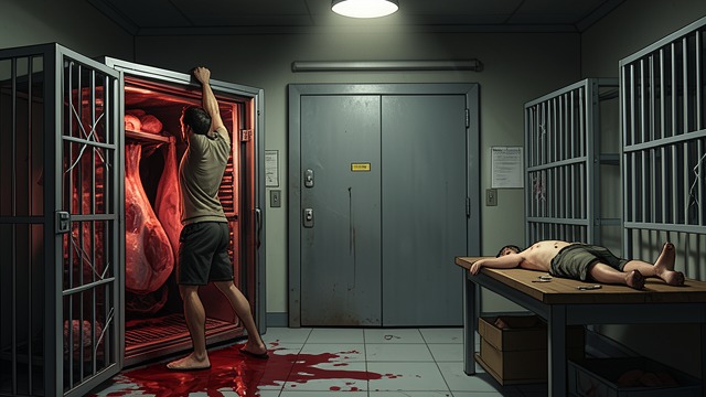 Capture at Site 214 from "The Legend of William Oh". Capture at Site 214 An Erased Journey William Oh wakes hanging in a meat locker after repeated failed escapes and memory wipes.