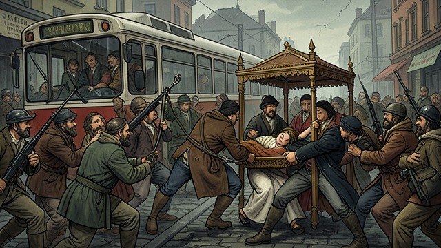 The Bus Ambush from "The Legend of William Oh". The Bus Ambush A Valuable Cargo The transport group is attacked by Climbers who want the passengers.