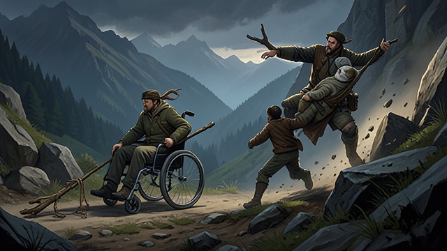 The Kaith Retreat from "The Legend of William Oh". The Kaith Retreat Coordinated Panic When Kaith climb toward the scouting group, William Oh and Loth retreat together rather than attempting a heroic stand.