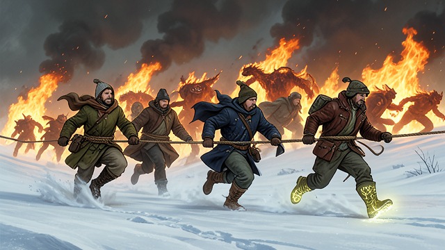 Ashland Flight from "The Legend of William Oh". Ashland Flight A Moving Disaster The Fire Mote Swarm pursues the group across the ashlands, burning through armor and killing local monsters.