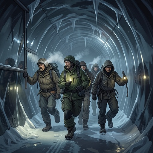 The Yeti Expedition from "The Legend of William Oh". This flow traces the expedition into the Yeti Ice Cave, from desperate resource hunting to an unexpectedly valuable recovery operation.