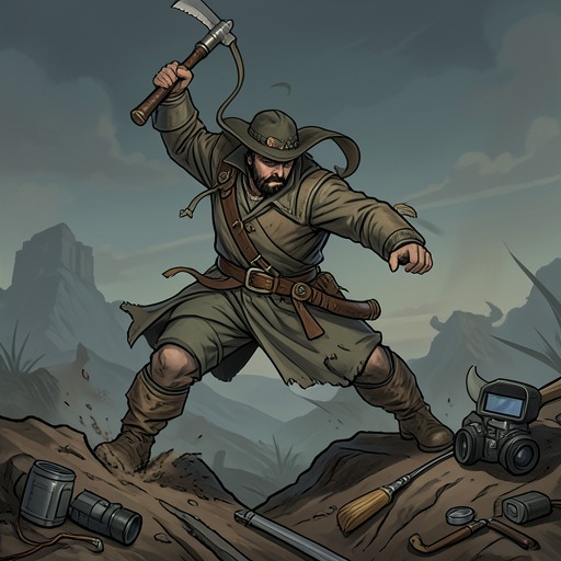 The Resourceful Build from "The Legend of William Oh". This flow traces how William Oh turns disparate powers, injuries, and equipment into a coherent style based on mobility, terrain, and remote action.