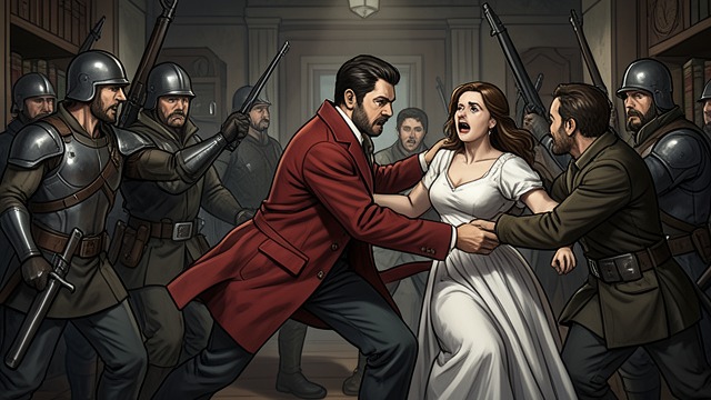 First Rescue from "The Three Musketeers". Gratitude Opens the Heart Sudden Protection D'Artagnan frees Constance from armed agents and treats the rescue as a gentleman's duty.