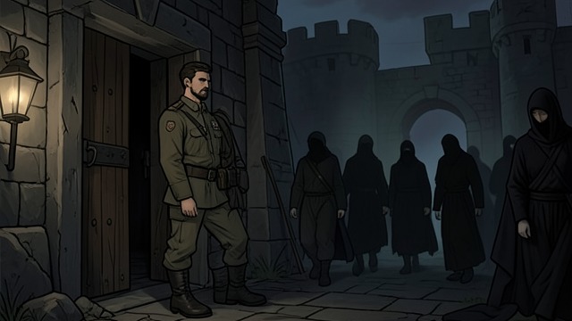 Grimaud's Discipline from "The Three Musketeers". Silence as Military Skill Obedience Grimaud collects weapons, guards the bastion, and stages corpses according to Athos's silent commands.