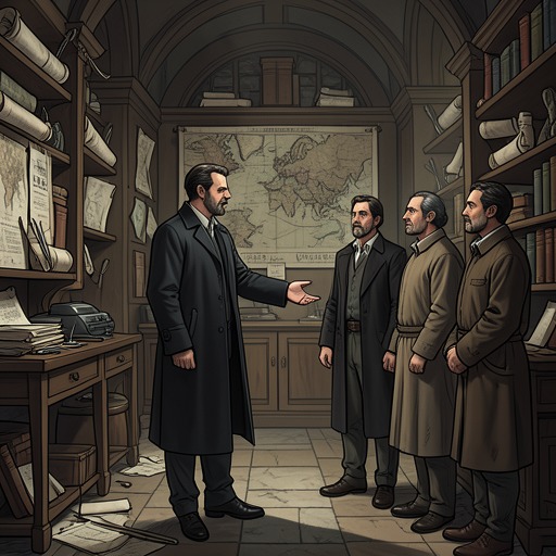 Richelieu's Instruments from "The Three Musketeers". This flow traces how Richelieu uses agents, documents, surveillance, and patronage to extend ministerial power beyond formal office.