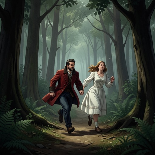 D'Artagnan and Constance from "The Three Musketeers". This flow traces d'Artagnan's first love from rescue and gratitude through trust, separation, and irreversible loss.