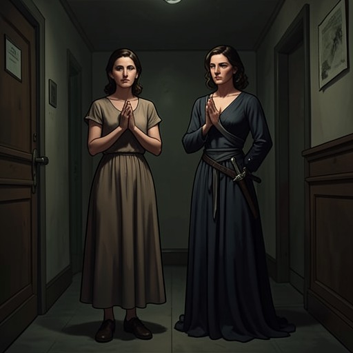 Constance and Milady as Opposed Women from "The Three Musketeers". This flow contrasts Constance's trust and devotion with Milady's strategic manipulation and destructive self-preservation.
