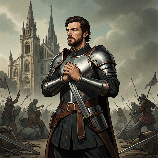 Aramis Between Church and World from "The Three Musketeers". This flow follows Aramis's repeated attempt to reconcile military identity, religious vocation, and secret romantic life.