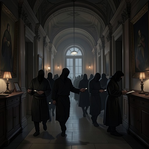 The Queen's Protective Network from "The Three Musketeers". This flow traces the network of servants, friends, and secret correspondents that shields Queen Anne from Richelieu's pressure.