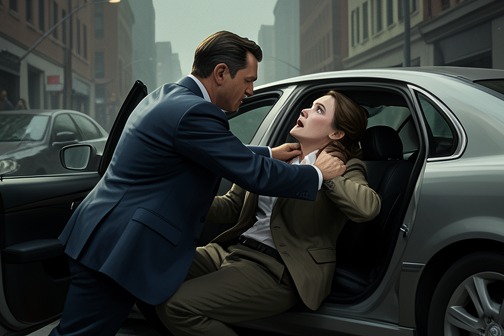 Dane Bishop's abduction of Emily West from "MARRIED TO MY MASTER: A Bad Boy Hitman Romance". Dane Bishop's abduction of Emily West turns a request for institutional accountability into a violent seizure.