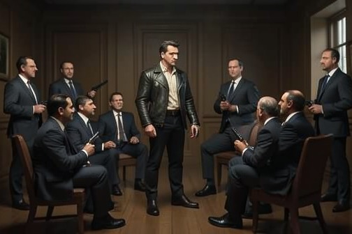 The Ballroom Bust from "MARRIED TO MY MASTER: A Bad Boy Hitman Romance". The Ballroom Bust is the decisive confrontation that breaks Mickey MacFarland’s hold over the men gathered in the ballroom and makes his eventual imprisonment…