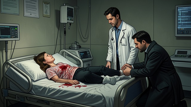 Medical Care After the Abduction from "MARRIED TO MY MASTER: A Bad Boy Hitman Romance". Medical Care After the Abduction Emergency assessment At the Local Hospital, doctors examine Ana after abdominal trauma and bleeding.
