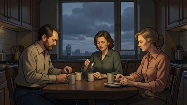 Coffee and Family Memory from "MARRIED TO MY MASTER: A Bad Boy Hitman Romance". Coffee and Family Memory Ordinary refuge Cormac, Scarlet, and Moira share food and conversation in Moira’s penthouse.