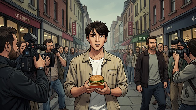 The Hamburger Controversy from "O fenômeno Jungkook: O sucesso do BTS e a criação de um superstar mundial". A Small Insult On Flower Crew, Jungkook’s humble food offering is treated dismissively.