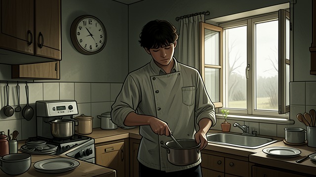 The Solo Pause from "O fenômeno Jungkook: O sucesso do BTS e a criação de um superstar mundial". Choosing Stillness After years of continuous work, Jungkook spends months cooking, exercising, listening to music, and living without a group schedule.