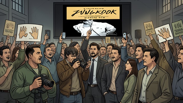 Organized Activism from "O fenômeno Jungkook: O sucesso do BTS e a criação de um superstar mundial". Fandom as Mobilization ARMY helps drown racist hashtags with fancams and reaction images, using platform knowledge to redirect online attention.